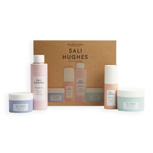 Revolution Skincare X Sali Hughes Gift Set cleansing serum exfoliant moisturizer
